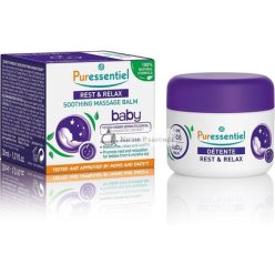   Puressentiel Rest & Relax Baby Soothing Massage Balm 30ml - Moisturize Relax Soothe and Prepare babies for sleep 100% natural pure oils