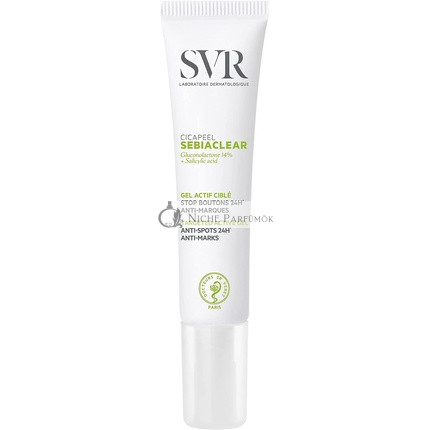 SVR Sebaclair Cicapil Gel For Spots And Acne Removal  15ml