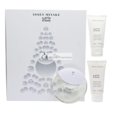 Issey Miyake A Drop D'issey Eau de Parfum 50ml with 2x50ml Hand Cream Set HER