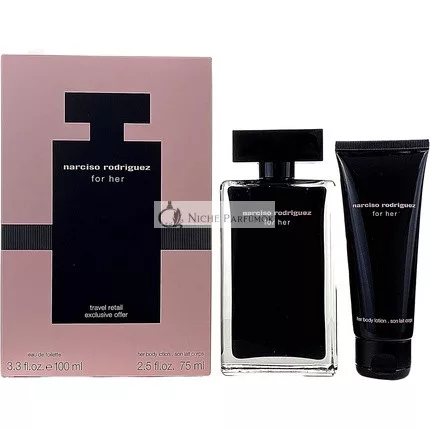 Narciso Rodriguez For Her Eau de Toilette 100ml and B/L 75ml Gift Set