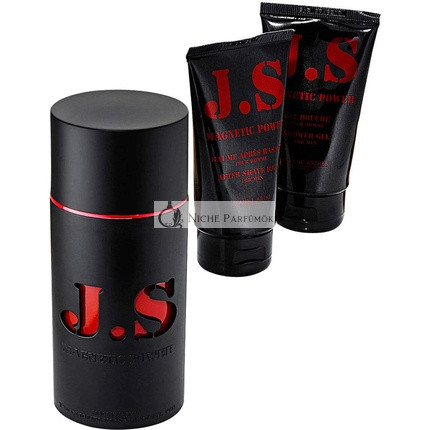 Jeanne Arthes Magnetic Power EDT Shower Gel After Shave Set 100ml 75ml 75ml