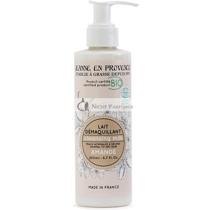 Jeanne En Provence Almond Bio Makeup Remover 200ml Made in France
