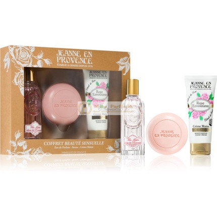 Jeanne en Provence Ajándékcsomag Rózsa Illattal - 3 darabos