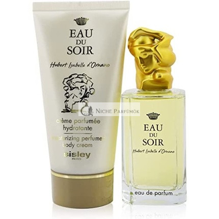 Eau du Soir by Sisley for Women 2 Piece Merci Set - Eau de Parfum Spray 3.3 oz + Moisturizing Perfumed Body Lotion 5.0 oz