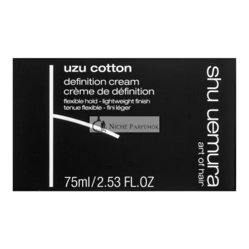 Shu Uemura Uzu Cotton Definition Cream Shaping Cream for Wavy and Curly Hair 75 ml