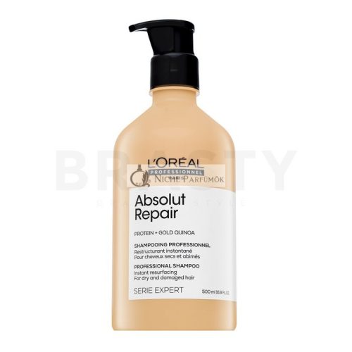 L'Oréal Professionnel Série Expert Absolut Repair Gold Quinoa + Protein Shampoo Revitalizing Shampoo for Very Damaged Hair 500 ml