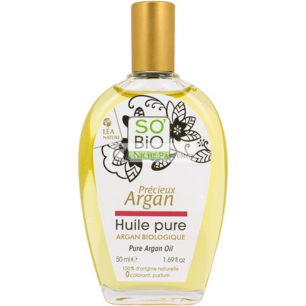 SO'BiO Etic Pure 100% Organic Argan Oil 50ml