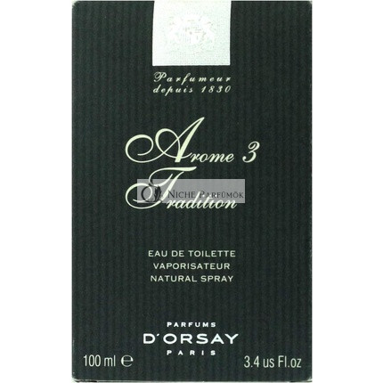 Arome 3 Tradition Eau De Toilette 100ml Natural Spray
