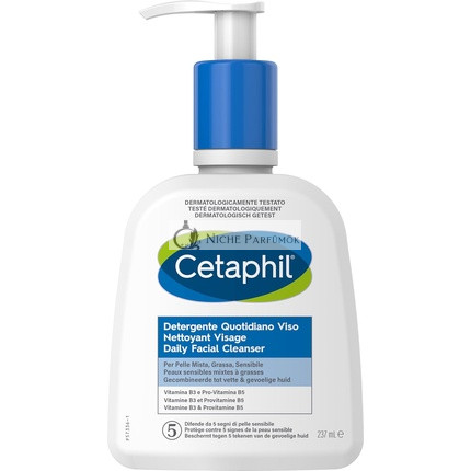 Cetaphil Daily Face Cleanser with Glycerin, Panthenol, and Niacinamide 237ml