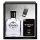 Evaflor Whisky Black Eau De Toilette Spray Set - 100ml And 20ml