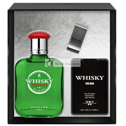 Evaflor Whisky Origin Eau De Toilette Spray Set - 100ml And 20ml