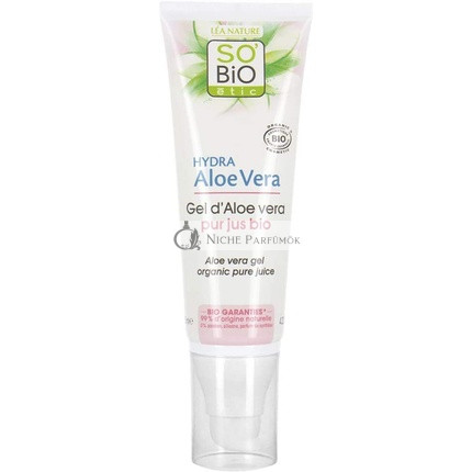 SO'BiO étic Organic Pure Juice Hypoallergenic Sensitive and Reactive Skin Cosmebio Hydra Aloe Vera Gel 125ml