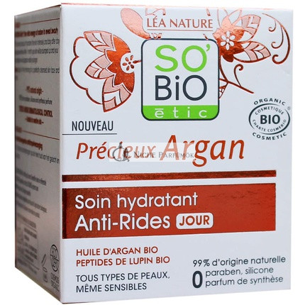 SO'BiO étic Precious Argan Cosmos Organic Anti-Wrinkle Moisturizing Day Cream 50ml
