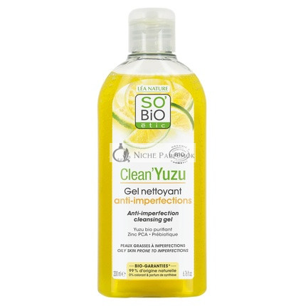 So'Bio Étic Clean'Yuzu Cleansing Gel for Skin Imperfections Organic 200ml