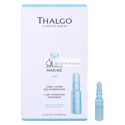 THALGO Marine Skincare Source Marine Hydrating 7-Day Treatment Absolute Hydra-Marine Concentrate SOS Course with Hyaluronic Acid 7 Pack 1.2ml 0.04 fl. oz.