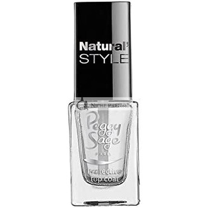 Peggy Sage Protective Top Coat Natural Style Mini Nail Polish 5ml