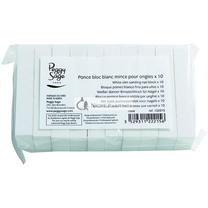 Lot of 10 Thin White Nail Buffing Blocks 122215