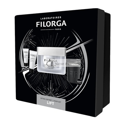 Filorga Lift-Structure Christmas Set Ultra-Lifting and Firming Cream 50ml Night Cream 15ml Serum 7ml and Scented Candle