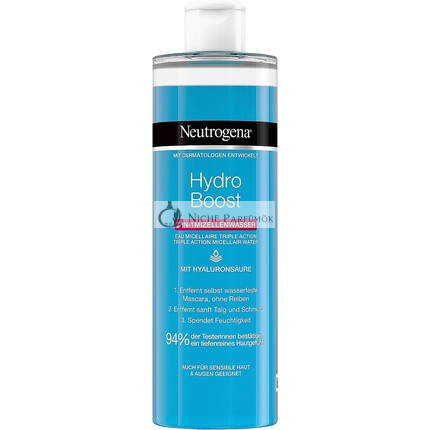 Neutrogena Hydro Boost Facial Cleanser Micellar Water with Hyaluronic Acid Makeup Remover 400ml