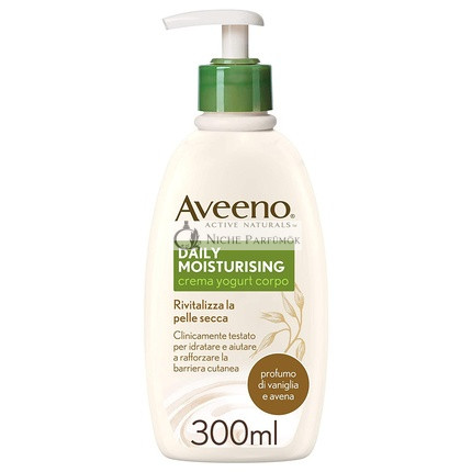 Aveeno Daily Moisturising Body Cream with Yogurt Vanilla and Oat Scent 300ml