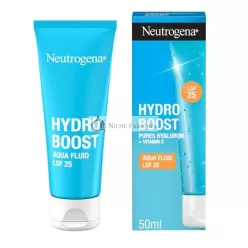   Neutrogena Hydro Boost Aqua Fluid SPF 25 50ml - Light Face Cream with Hyaluronic Acid & Vitamin C for Intensive Moisture