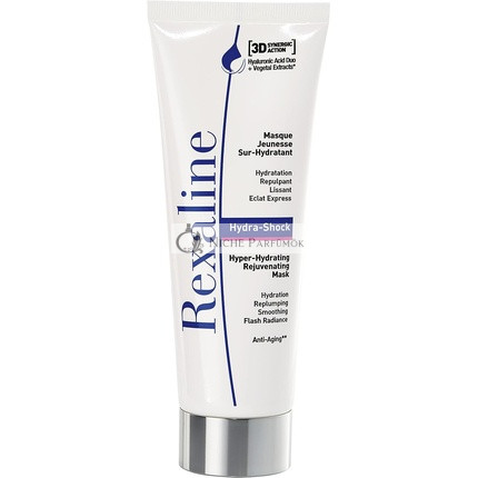 Rexaline Hydra-Shock Hyper-Hydrating Rejuvenating Mask Moisturizing/Hydrating Face Mask with Hyaluronic Acid 75ml