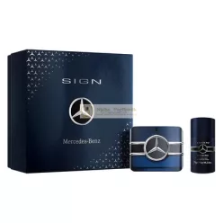   Mercedes-Benz Sign Illat Ajándékcsomag Férfiaknak, 100 ml Eau De Parfum Spray és 75 g Testdezodor Stift