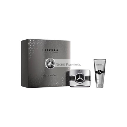 Mercedes-Benz Sign Your Attitude for Men 2 Piece Gift Set 3.4oz EDP Spray 2.6oz Shower Gel