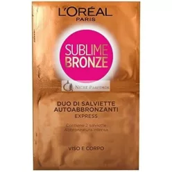 L'Oreal Sublime Bronze Self Tanning Wipes 72 Pieces