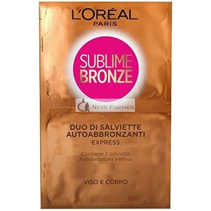 L'Oreal Sublime Bronze Self Tanning Wipes 72 Pieces