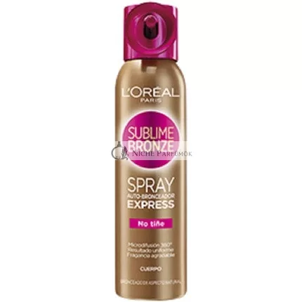 L'Oreal Sublime Bronze Self Tan Express Mist Spray Body 150ml - Medium