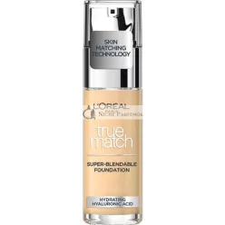   L'Oreal Paris True Match Liquid Foundation Skincare Infused with Hyaluronic Acid SPF 17 1N Ivory 30ml
