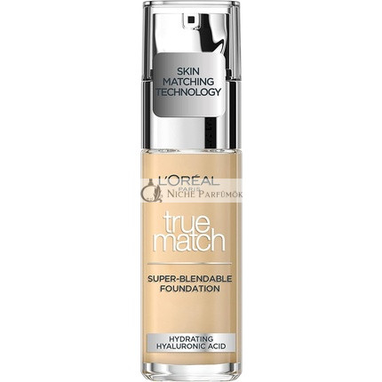L'Oréal Paris True Match Super-Blendable Foundation Liquid Makeup for Even Skin Tone 1D/1W Golden Ivory 30 ml