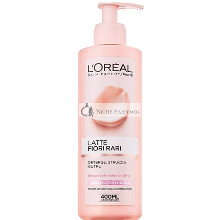 L'Oreal Fiori Rari Milk Make-up Remover Nourishing Cleansing Dry Skin 400mL