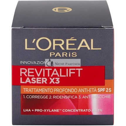 L'Oreal Revitalift Laser X3 Deep Anti-Aging Face Cream SPF 25 50ml