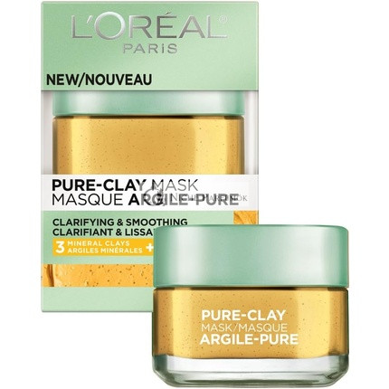 L'Oreal Paris Skin Care Pure Clay Mask Clarify & Smooth 1.7 Oz 48g