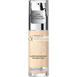   L'Oréal Paris True Match Super-Blendable Foundation Liquid Makeup for Even Skin Tone 0.5N Porcelain 30 ml