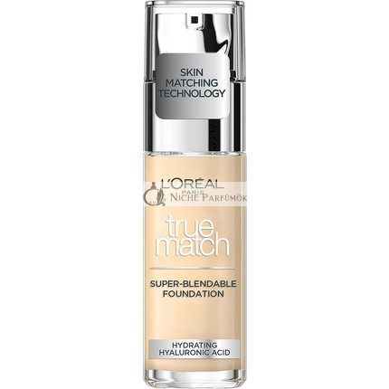 L'Oréal Paris True Match Super-Blendable Foundation Liquid Makeup for Even Skin Tone 0.5N Porcelain 30 ml
