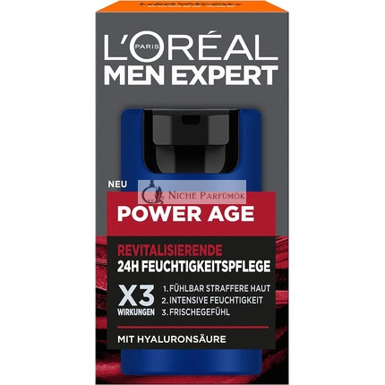 L'Oréal Men Expert Face Care Against Wrinkles Anti-Ageing Moisturiser for Men with Hyaluronic Acid 50ml