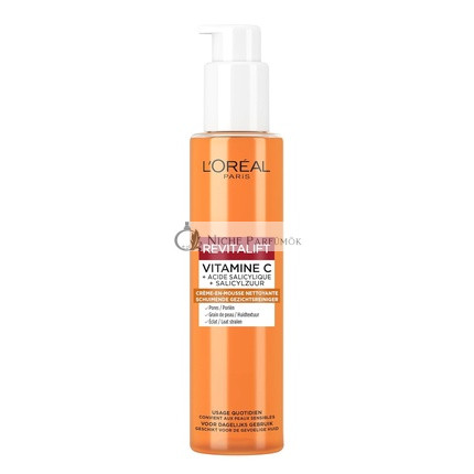 L'Oréal Paris Revitalift Clinical Foaming Cleansing Cream with Vitamin C and Salicylic Acid Face Cleanser 150ml