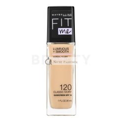   Maybelline Fit Me! Luminous + Smooth Foundation Liquid Makeup for Even and Radiant Skin 120 Classic Ivory 30 ml