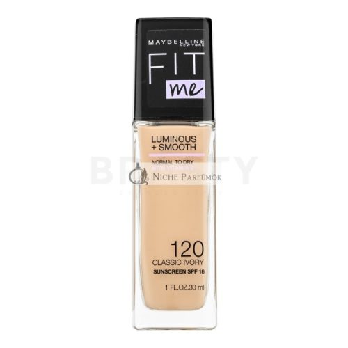 Maybelline Fit Me! Luminous + Smooth Foundation Liquid Makeup for Even and Radiant Skin 120 Classic Ivory 30 ml