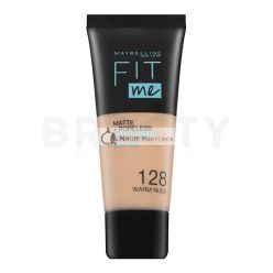   Maybelline Fit Me! Foundation Matte + Poreless Liquid Makeup with Mattifying Ink 128 Warm Nude 30 ml