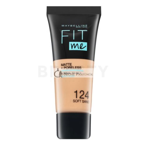 Maybelline Fit Me! Foundation Matte + Poreless Liquid Makeup with Mattifying Ink 124 Soft Sand 30 ml