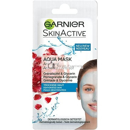 Garnier Skin Active face mask 8 ml. Aqua mask dry skin