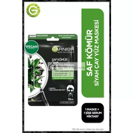 Garnier Skin Naturals Tissue Mask - Pure Charcoal 28g