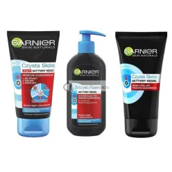  Garnier Hautklar Activated Charcoal Cleansing Gel Peeling Mask Against Blackheads