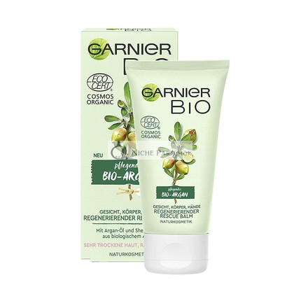 Garnier Organic Regenerating Argan Rescue Balm ith Argan Oil and Shea Butter 50ml