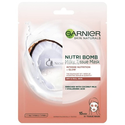 Skin Naturals Milky Tissue Mask with Coconut Milk for Dry Skin 32.0g
