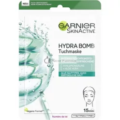   Garnier Hydra Bomb Cloth Face Mask with Hyaluronic Acid and Aloe Vera 28g